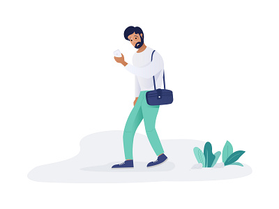 Happy Weekend!! flat illustration minimal ui ux vector