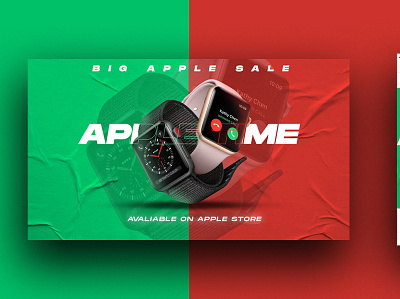 Apple Time branding design graphic design poster ui