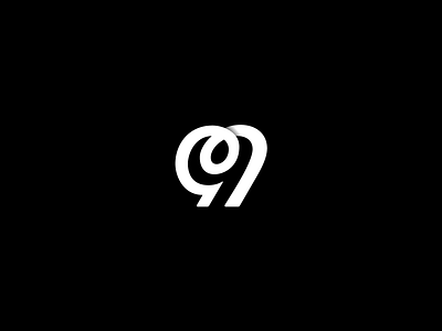 9 | 99 99 bezier curves branding curves cyphers design geometric icon logo logotype minimal monogram numbers symbol typography