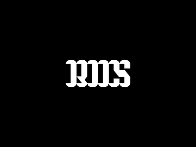 RDS Monogram blackletter branding design geometric icon logo logotype minimal minimalist monogram symbol typography