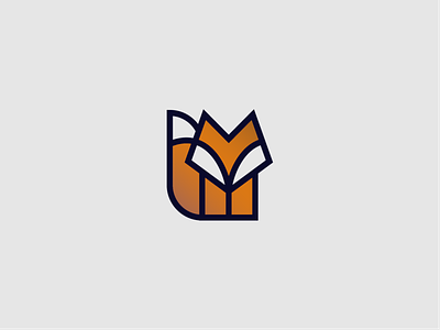 Fox abstract branding design fox foxy geometric icon logo mark minimal symbol thicklines vector