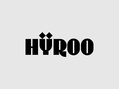 HYROO beverages branding design geometric ginger healthy illustration logo logotype minimal typography vector wordmark