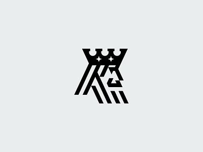 King abstract beard branding crown design face geometric head icon illustration king logo minimal moustache portrait symbol