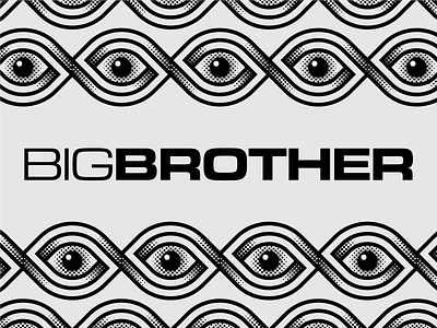 Big Brother bigbrother branding design eye eyes geometric halftone icon logo minimal pattern symbol timeless