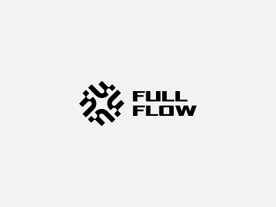 Full Flow belgian branding design f formation full flow geometric icon logo minimal monogram skydive skydiving symbol