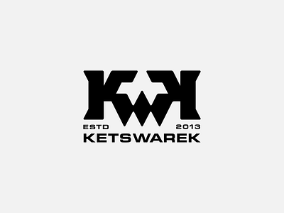 Ketswarek - KWK blackletter bold branding brutalism brutalist crown design geometric icon kwk label logo minimal monogram music symbol