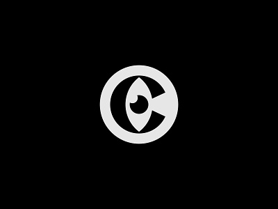 We C You bold branding circle design eye geometric icon letter c logo minimal modernist see sharp simple symbol