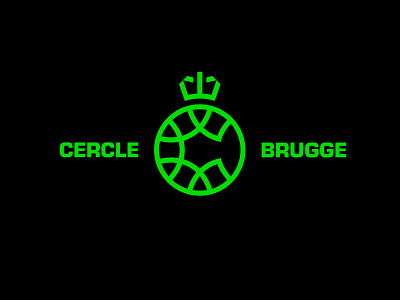 Cercle Brugge - Soccer Emblem badge ball bold branding brugge crown design emblem football geometric icon letter c logo minimal monogram royal soccer symbol team