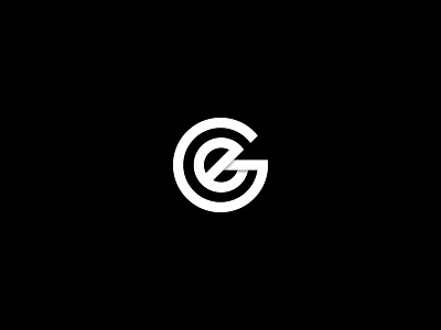 EG Monogram e g icon logo logotype minimal monogram symbol typography