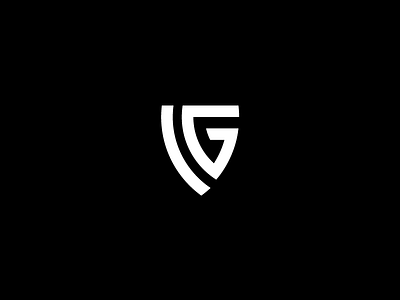 VG Monogram icon logo minimal monogram shield symbol typography