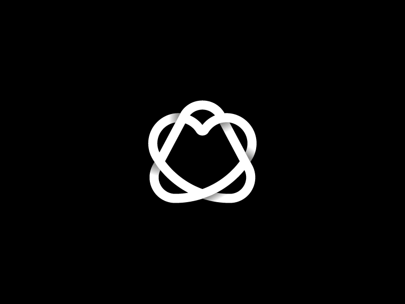 A Star / Heart infinity infinite loop connected star a heart vector design branding mark geometric minimal logotype symbol typography monogram icon logo