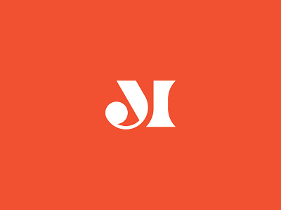 JM abstract bold branding design geometric icon jm logo logotype mark minimal monogram serif symbol typography vector