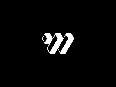 W - Logo alphabet block branding design geometric icon identity identity design letter logo logotype minimal monogram symbol typography