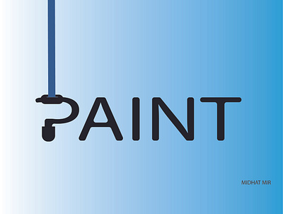 paint logo adobeillustrator alphabetlogo design graphic design illustration logo logo design