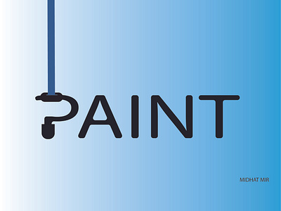 paint logo adobeillustrator alphabetlogo design graphic design illustration logo logo design