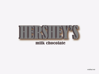 hersheys name logo adobeillustrator graphic design illustration logo logo design