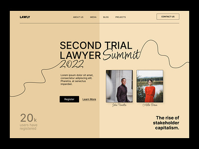 Lawly - hero brutal brutalism design hero minimalism product ui website