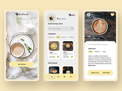 Coffee Delivery App app coffee design ui ux