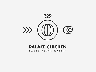 Paplace Chiken Branding branding cup logo menu