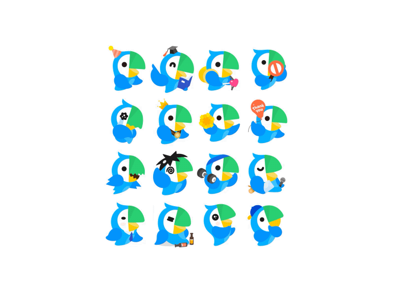 Papago Character Emotion animation brand branding emotion