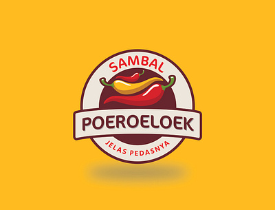 Sambal Poeroeloek | Chili Logo black pepper logo chili logo hot chili logo hot logo logo sambal pepper logo sambal sambal logo sauce logo