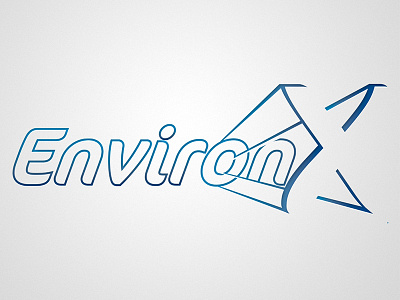Environ-X logo nano technology simplicity wordmark