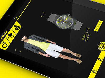 iPad e-commerce App app clothes e commerce icons ios ipad spare time ui watches