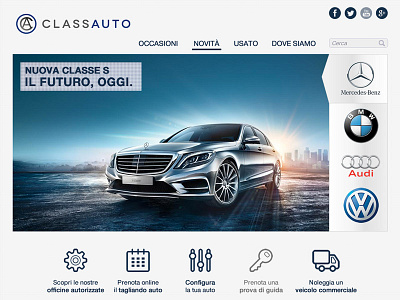 Class Auto Web Site car homepage web