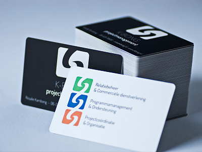 Businesscards K-BONG black branding businesscard concept corporate identity design logo paper press white