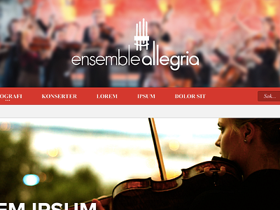 Ensemble Allegria redesign design draft home index marono ui web webdesign