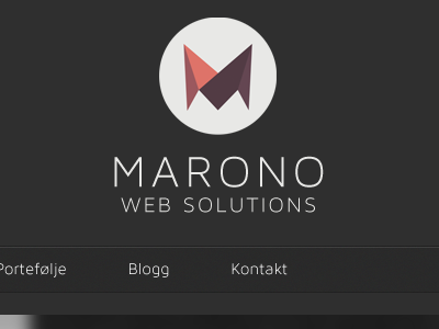 Marono drafting black dark draft grey logo marono navigation ui web website