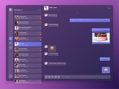 Corporative messenger redesign