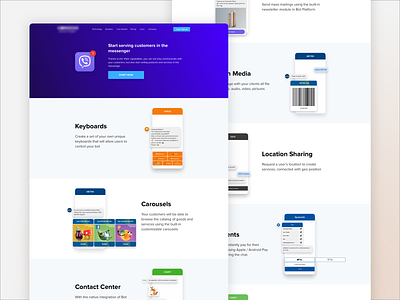 Bot platform presentation landing