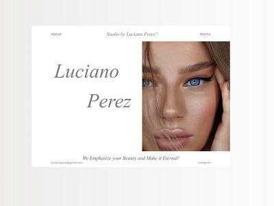 Luciano Perez Studio UI Web Page animation branding design figma graphicdesign ui uidesign uxdesign