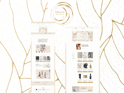 Milenium Parfume/Cosmetics Made in Armenia UI/UX Design