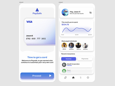 PaySafe App #2 app design ui