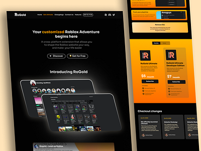 RoGold - Landing Page