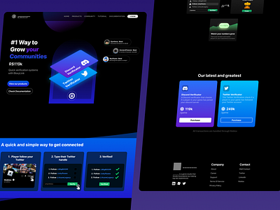 BlackLeaf Landing Page app branding design product ui web design