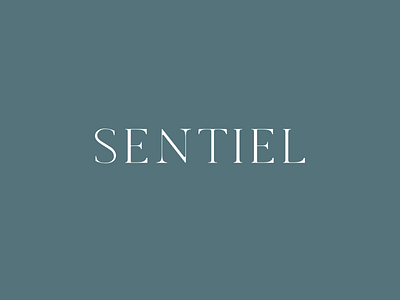 Sentiel Logo brand identity branding fashion fonts lettering lifestyle logo logo design logotype minimal serif typography