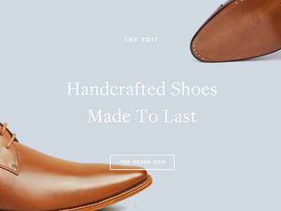Koch & Co. Landing Page Design blue ecommerce fashion landing page online shop shoes web design