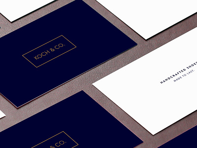 Koch & Co. Business Card Design business card fashion logo design minimal print design shoes