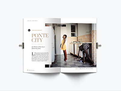 Ponte City book design editorial editorial design graphic design layout layout design magazine print print design typography