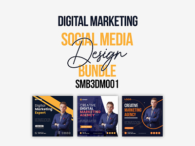 Digital Marketing Social Media Post Design Bundle ads design