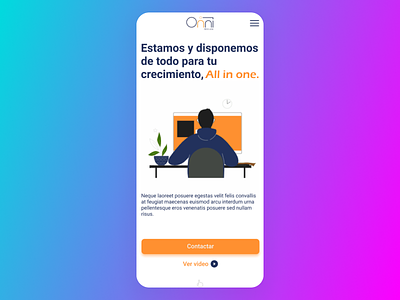 Onni Grouop Landing Page (Mobile)