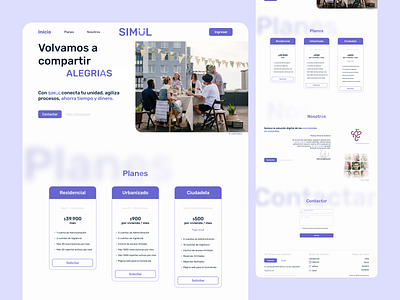 Simul App | Landing Page app app design branding design figma landing page ui ux web web design