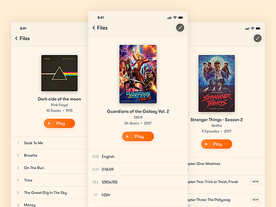 Vlc @ iPhone X apple ios iphone iphone x media mobile movies music player psd sketch vlc