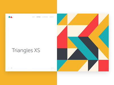 OA // Patterns // Triangles design illustration pattern ui vector web