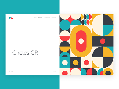 OA // Patterns // Circles design illustration pattern ui vector web