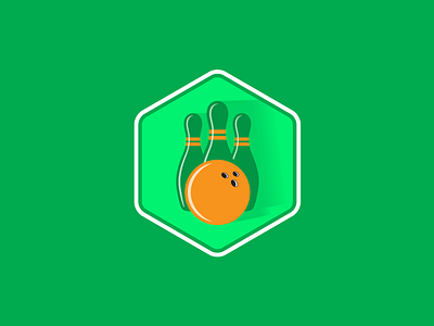 Bowling bowling icon illustrator onevectordiary vector