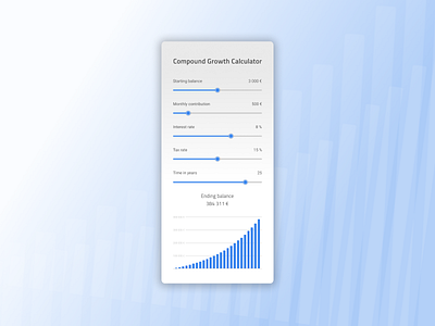 Daily UI // Compound Growth 004 dailyui minimal ui ux